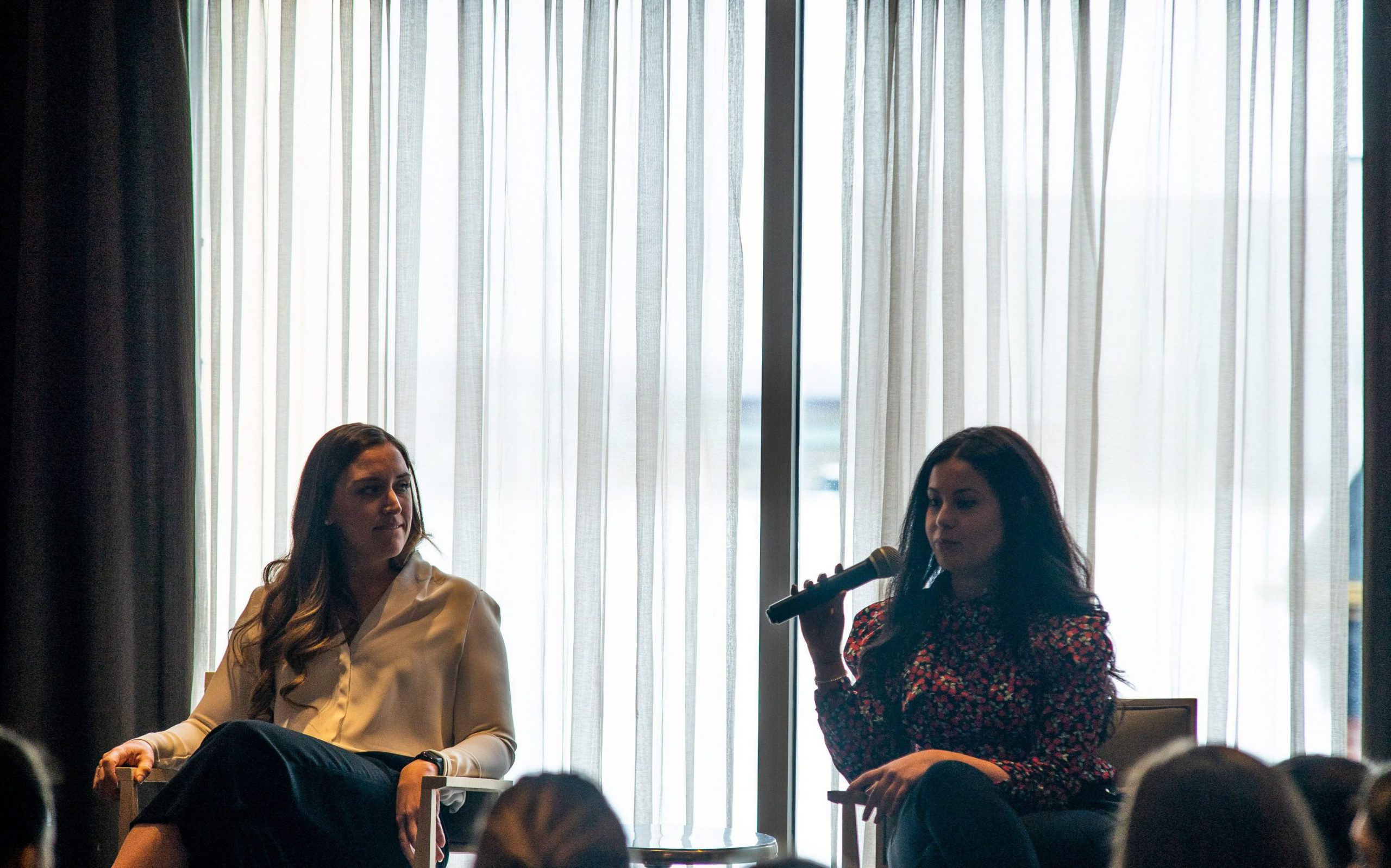 Barrington team members on the panel for an event